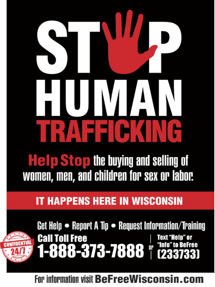 Stop Human Trafficking Posters.